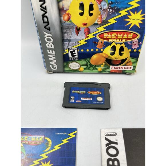 Ms. Pac-Man: Maze Madness/Pac-Man World (Nintendo Game Boy Advance 2005) GBA CIB - Picture 3 of 16